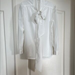 Vintage Barbara Lee made in Japan blouse ivory white size 11